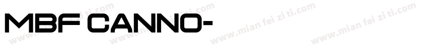 MBF Canno字体转换